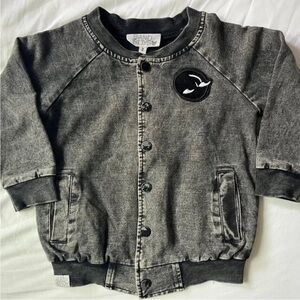 Band of Boys Faded Denim Fleece Toddler Jacket, Size 2T